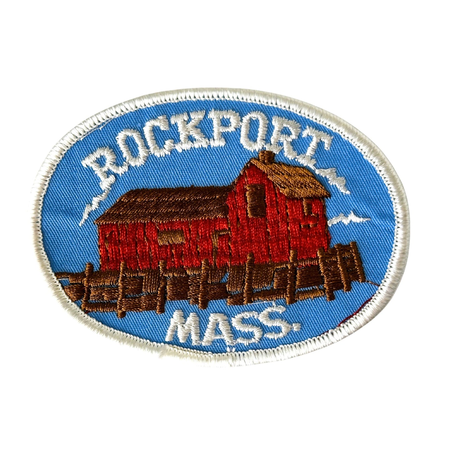 Massachusetts Rockport Motif No. 1 Large Vintage Patch