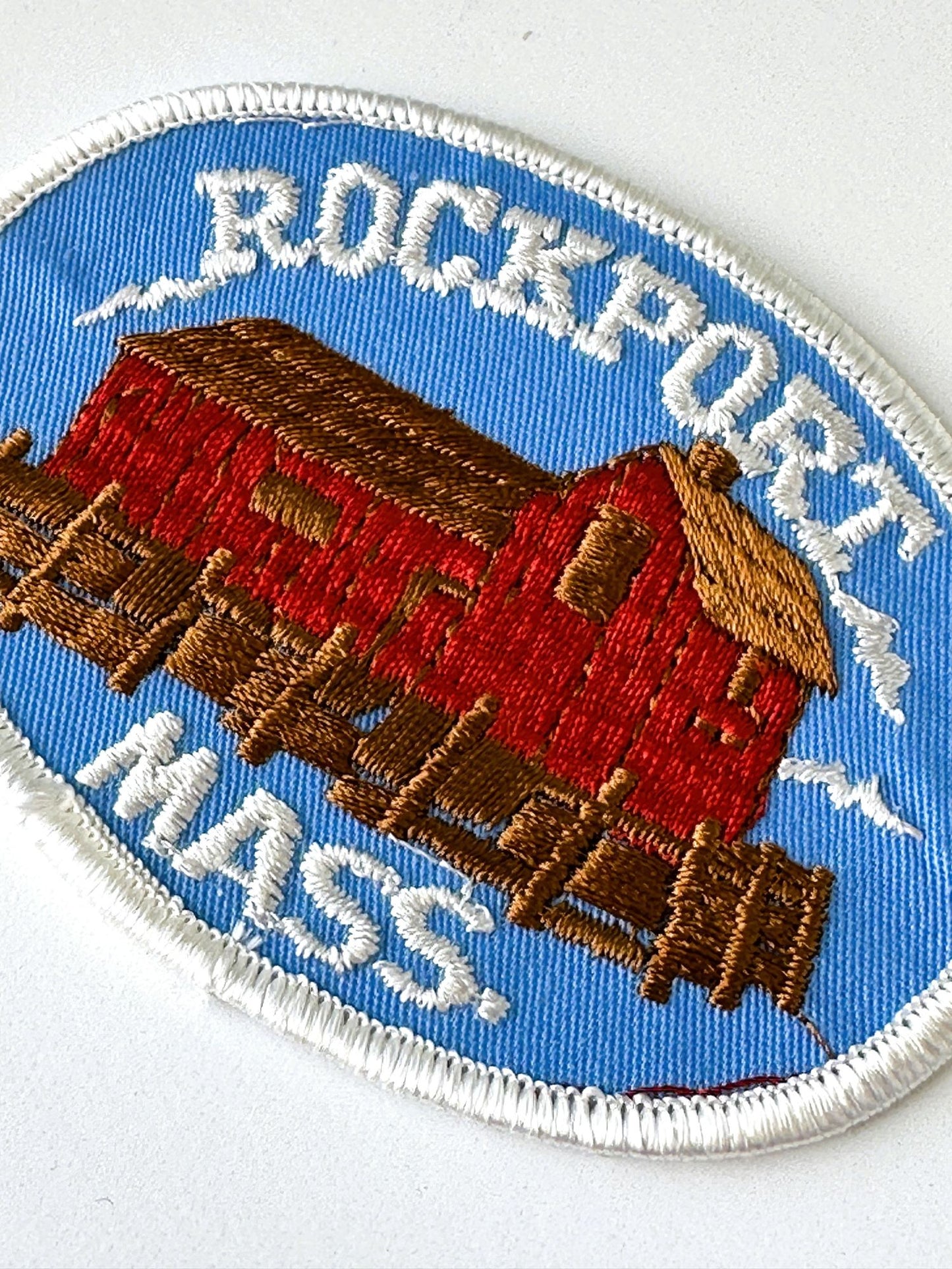 Massachusetts Rockport Motif No. 1 Large Vintage Patch