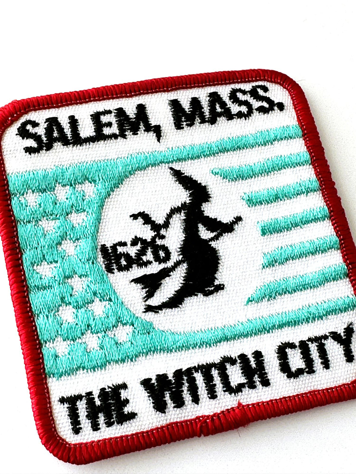 Massachusetts Salem The Witch City Square Vintage Patch