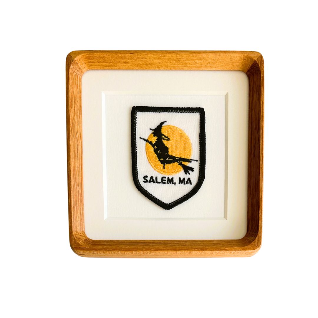 Massachusetts Salem Witch Framed Vintage Travel Patch