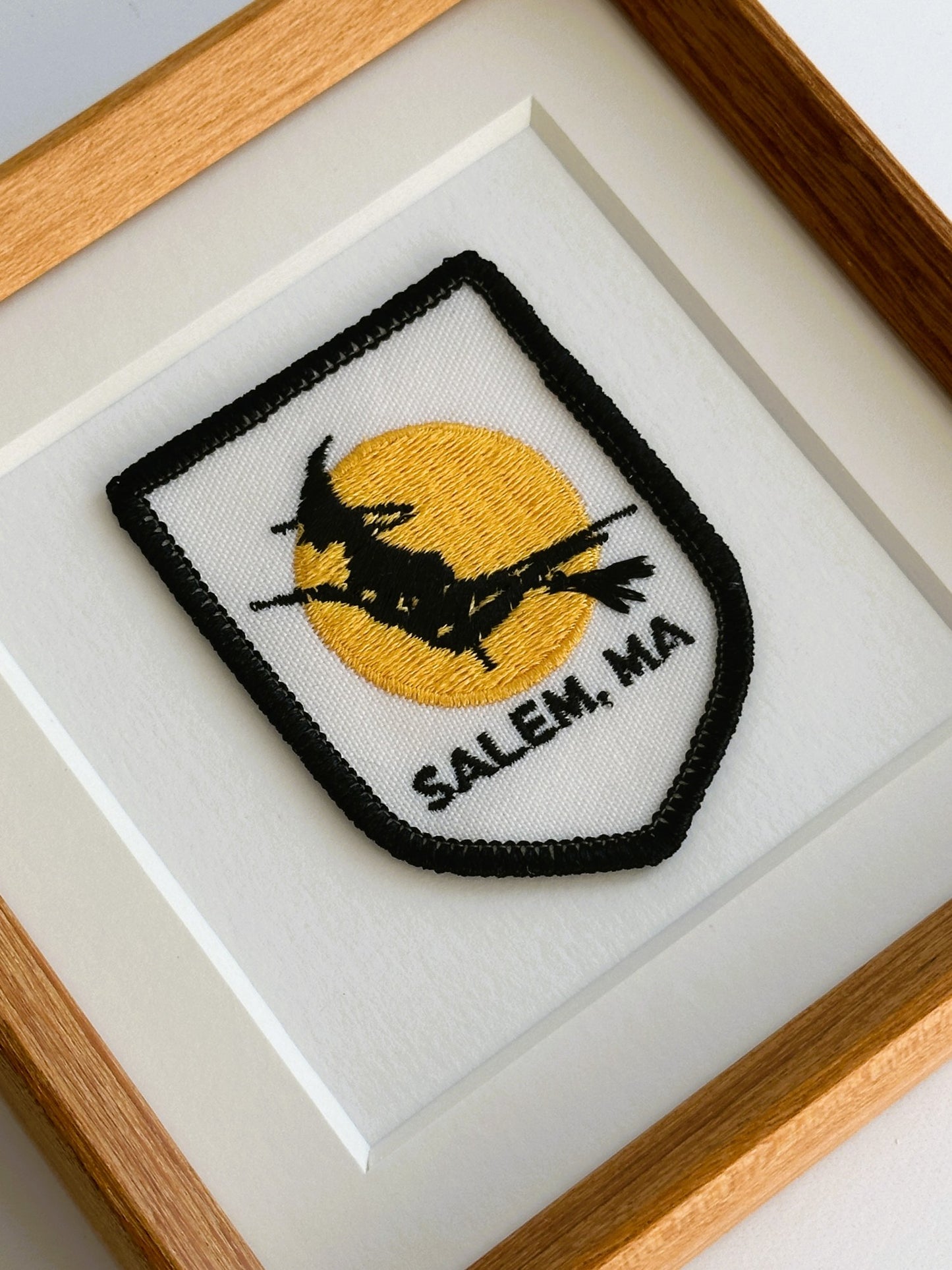 Massachusetts Salem Witch Framed Vintage Travel Patch