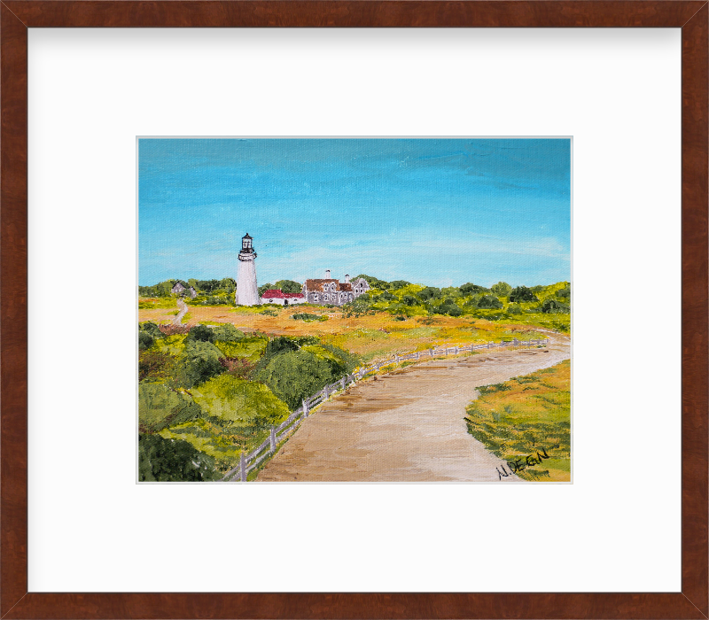 Massachusetts Cape Cod Highland Light Painting by Nikki Degn Giclee Art Print