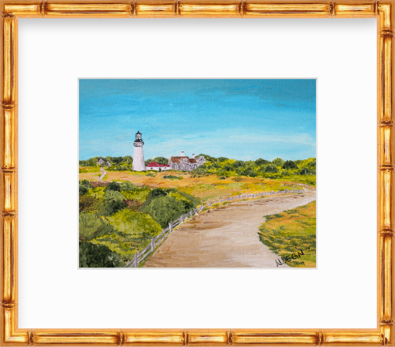 Massachusetts Cape Cod Highland Light Painting by Nikki Degn Giclee Art Print