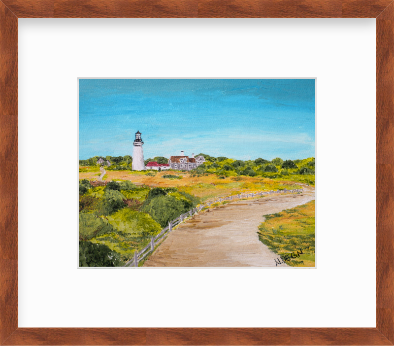 Massachusetts Cape Cod Highland Light Painting by Nikki Degn Giclee Art Print