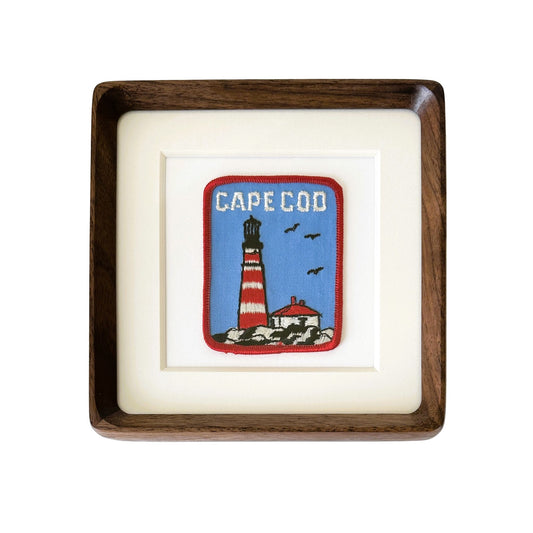 Massachusetts Cape Cod Framed Vintage Travel Patch