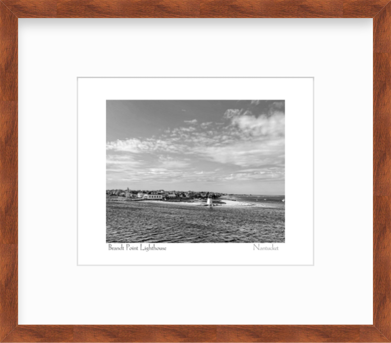 Massachusetts Nantucket Island Brant Point Lighthouse Giclee Travel Print