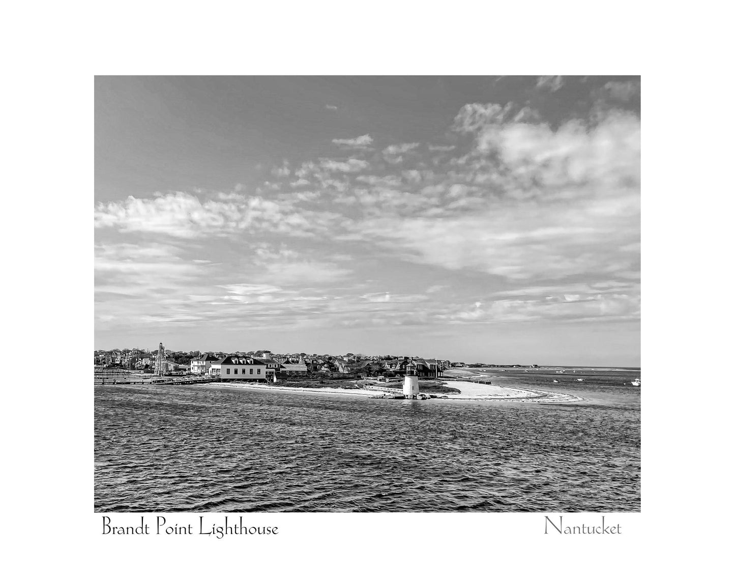 Massachusetts Nantucket Island Brant Point Lighthouse Giclee Travel Print