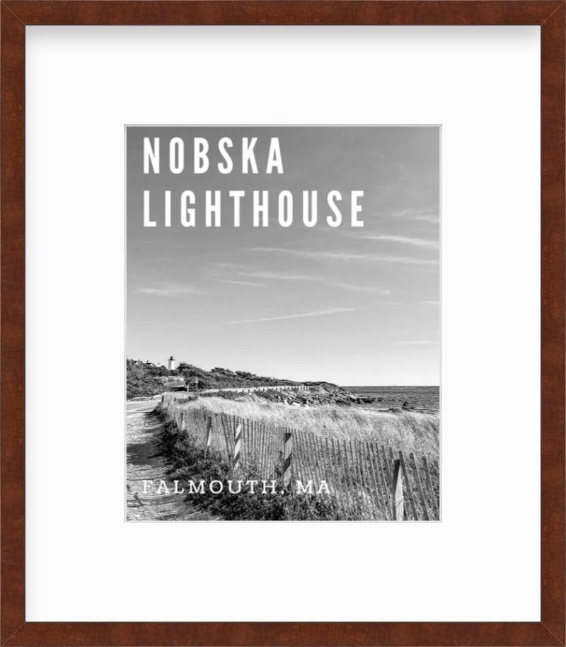 Massachusetts Nobska Lighthouse Cape Cod Giclee Travel Print