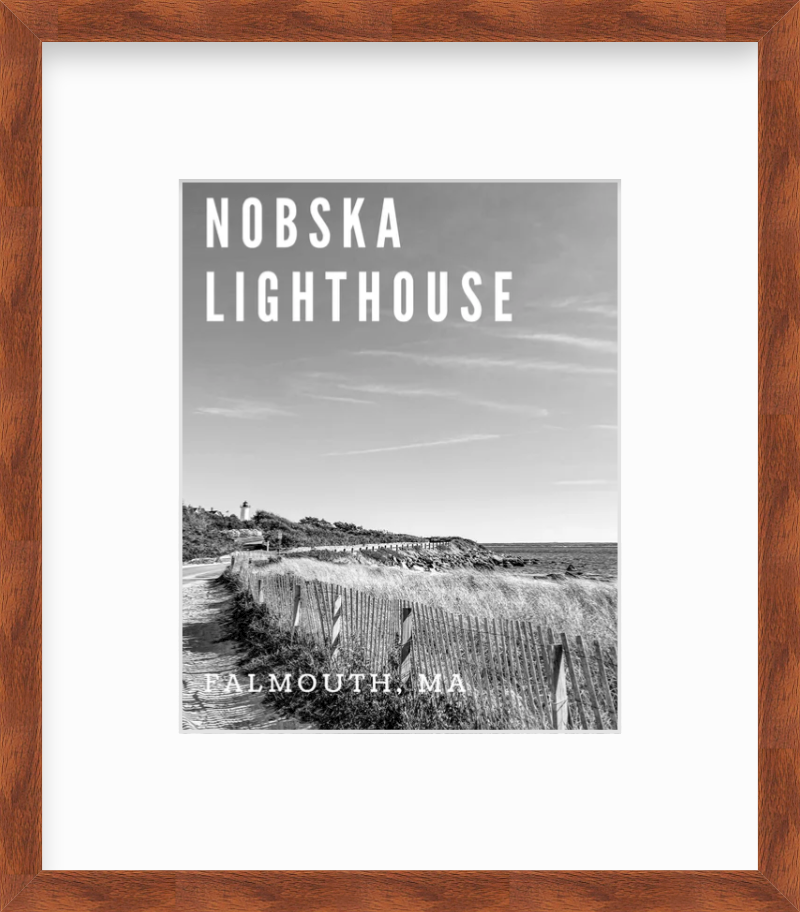Massachusetts Nobska Lighthouse Cape Cod Giclee Travel Print