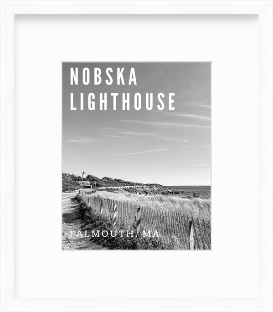Massachusetts Nobska Lighthouse Cape Cod Giclee Travel Print