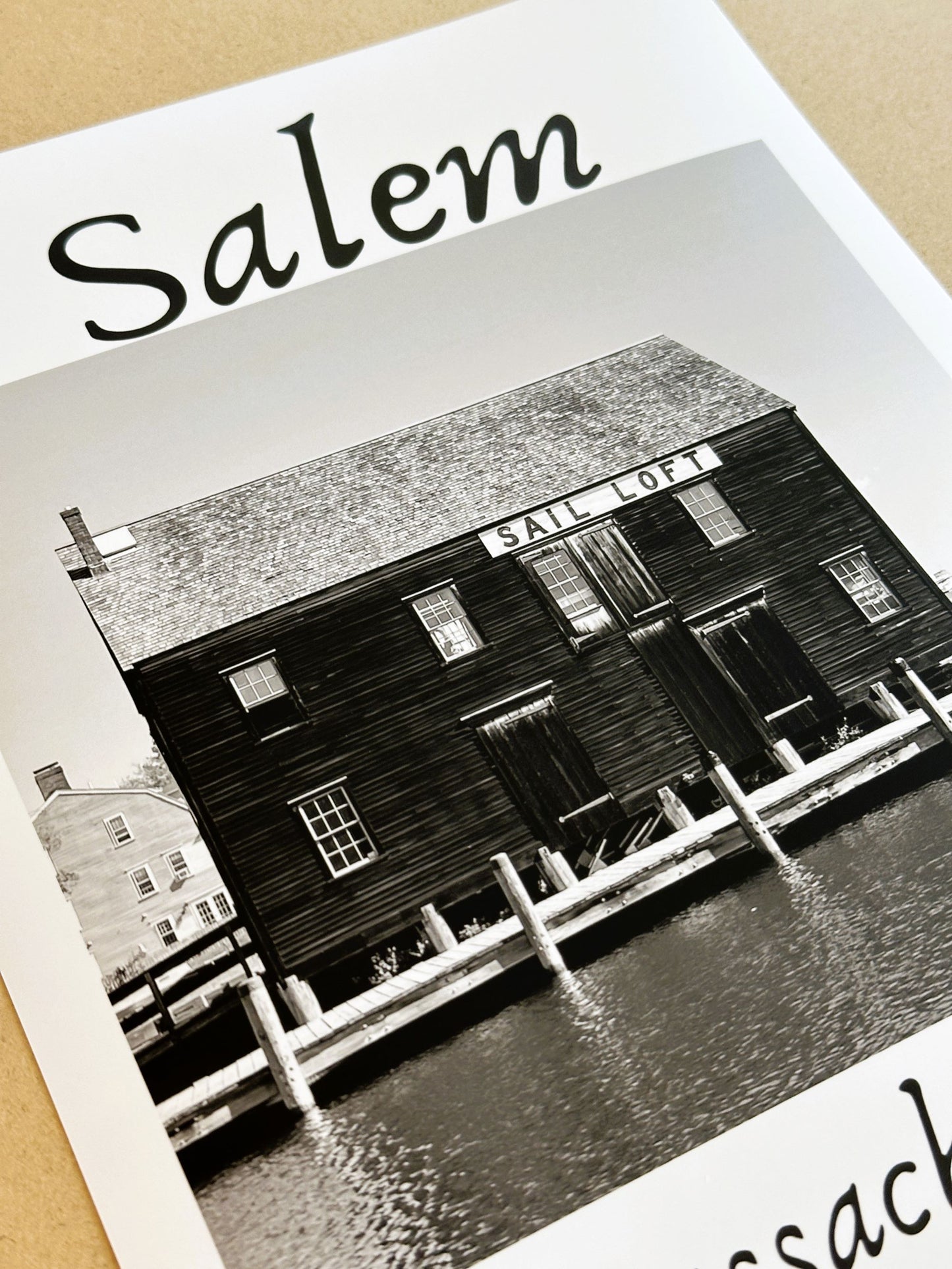 Massachusetts Salem Sail Loft Docks Giclee Travel Print