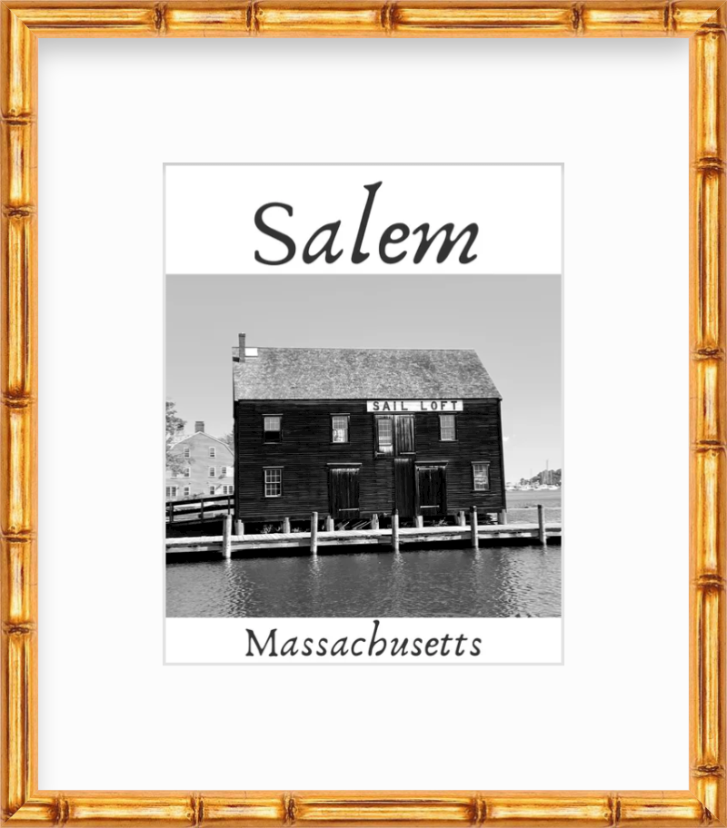 Massachusetts Salem Sail Loft Docks Giclee Travel Print