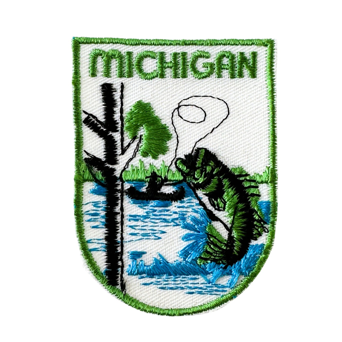 Michigan Fishing Vintage Patch