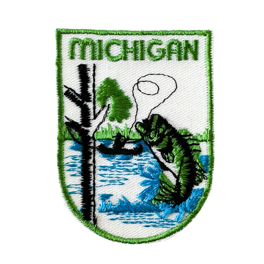 Michigan Fishing Vintage Patch