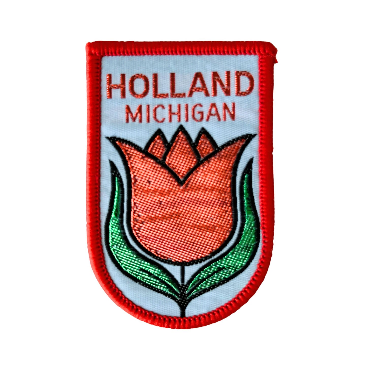 Michigan Holland Red Tulip Vintage Patch