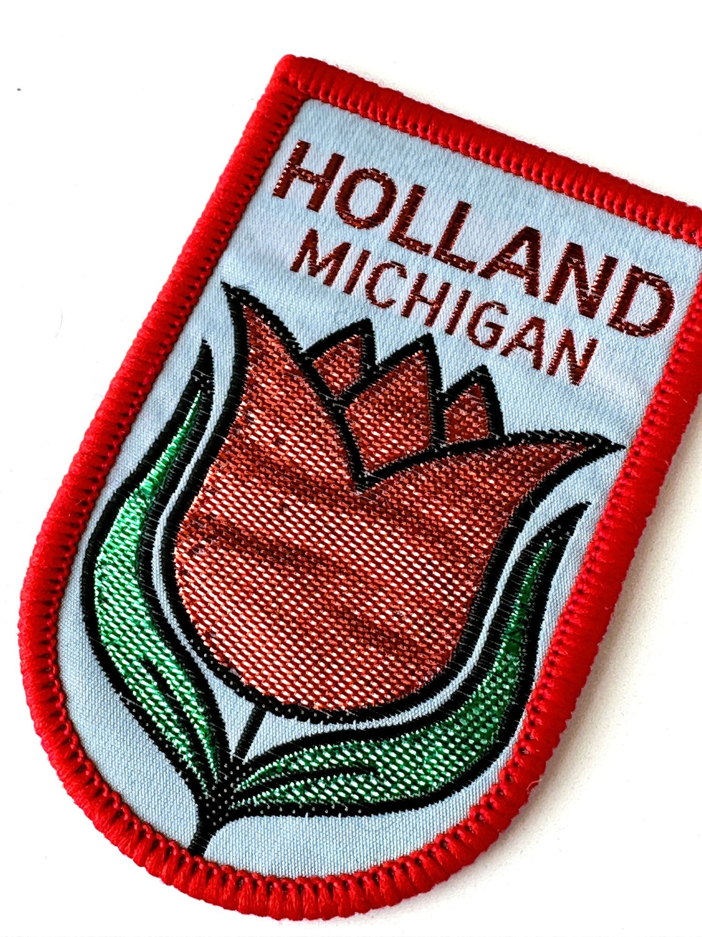 Michigan Holland Red Tulip Vintage Patch