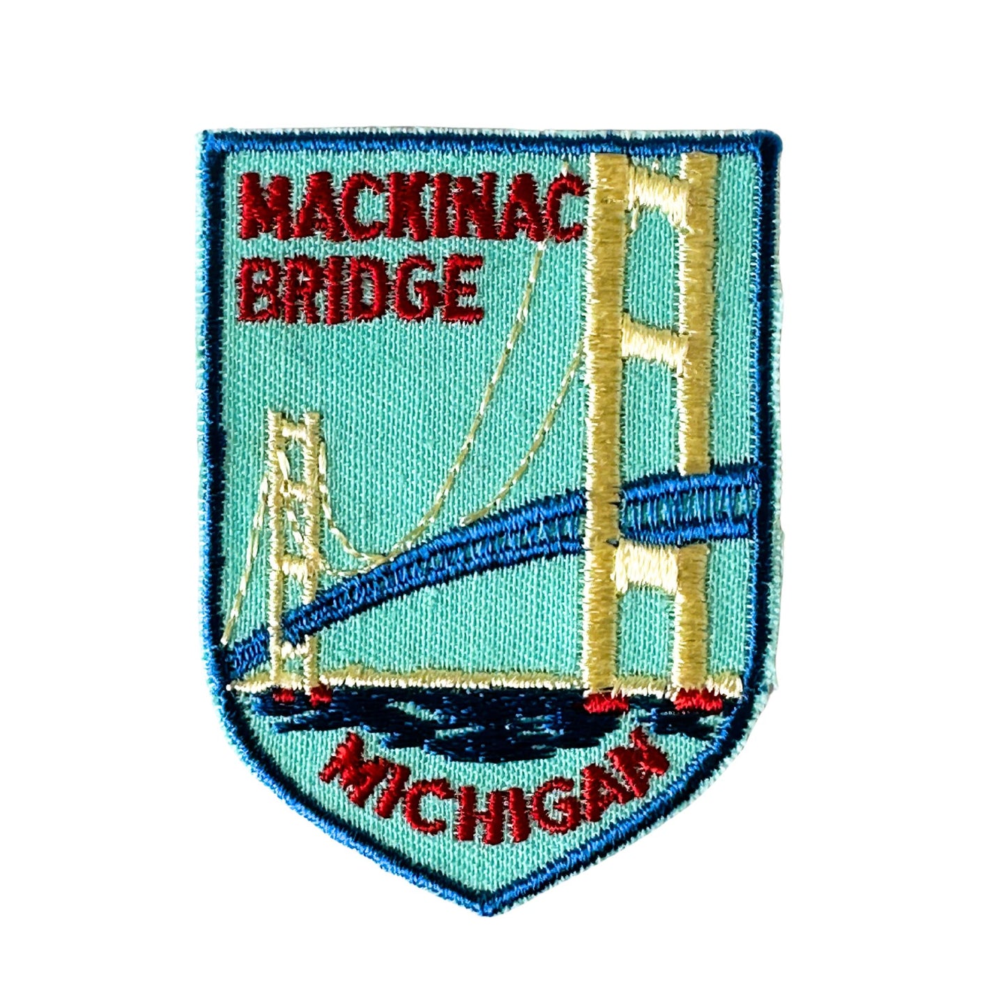 Michigan Mackinac Bridge Vintage Retro Patch