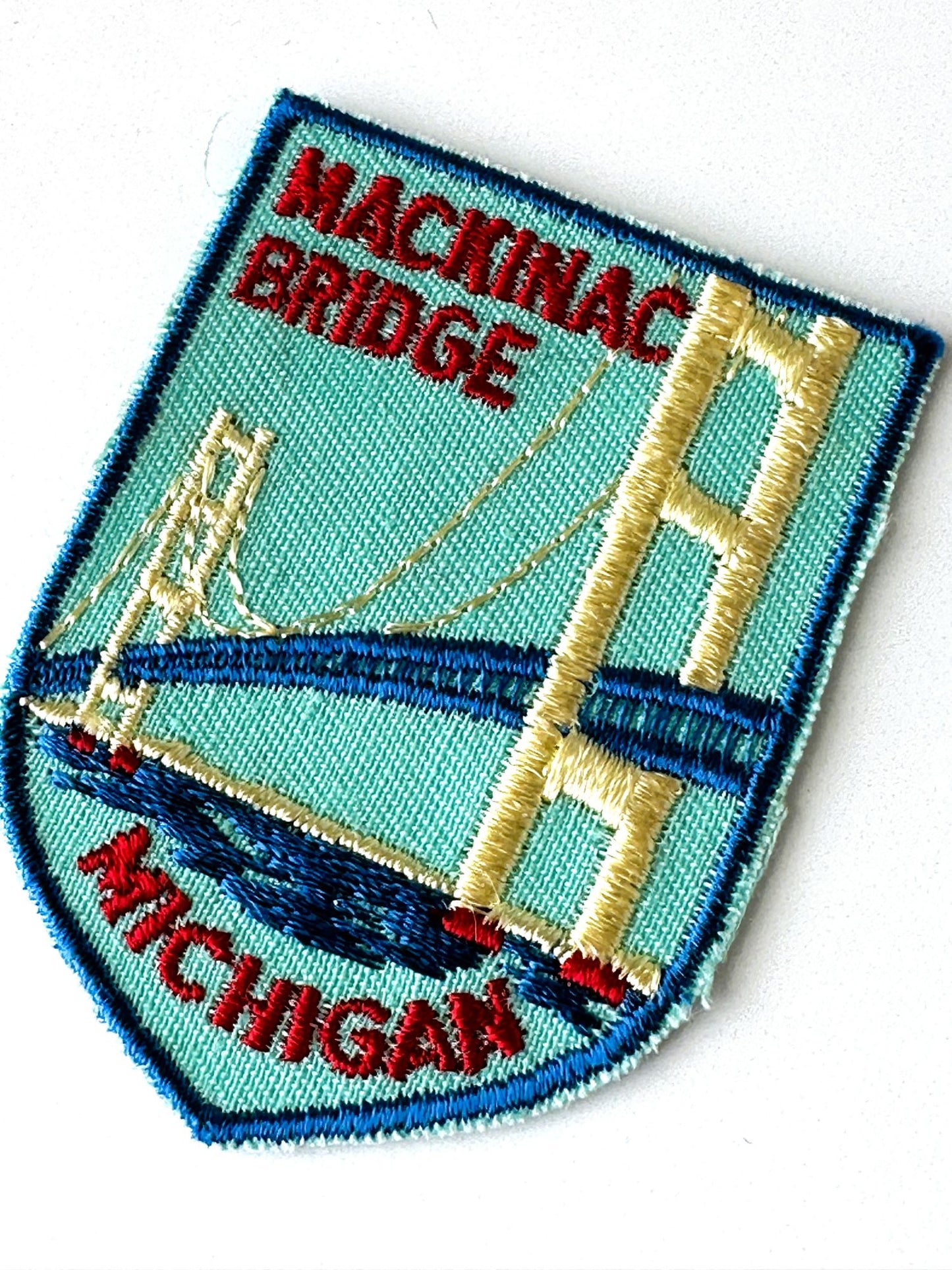 Michigan Mackinac Bridge Vintage Retro Patch