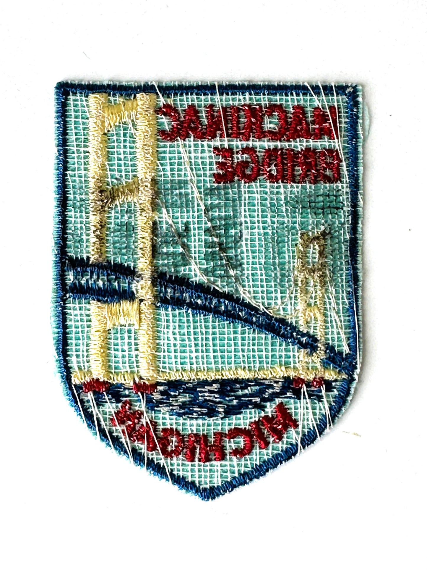 Michigan Mackinac Bridge Vintage Retro Patch