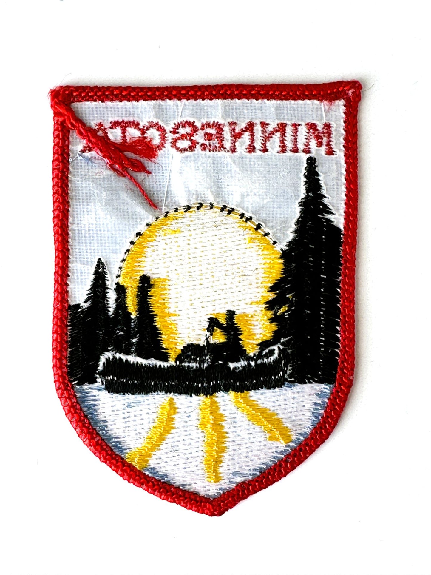 Minnesota Canoe and Sunrise Vintage Patch