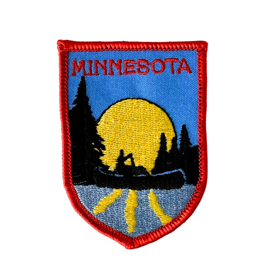 Minnesota Canoe and Sunrise Vintage Patch