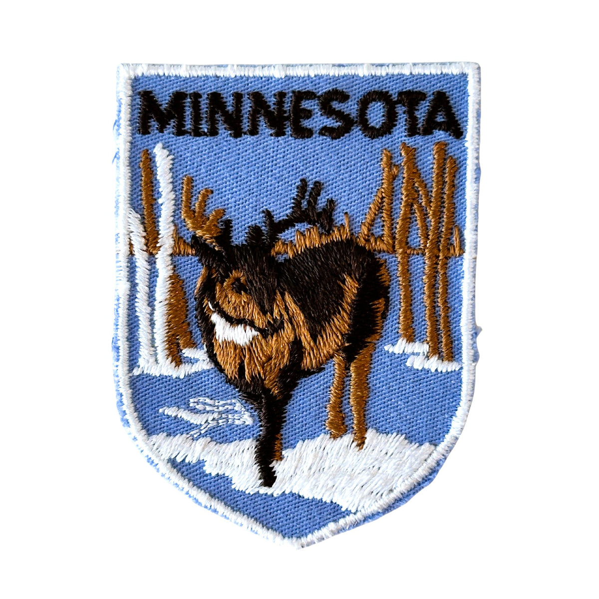 Minnesota Winter Wildlife Vintage Patch
