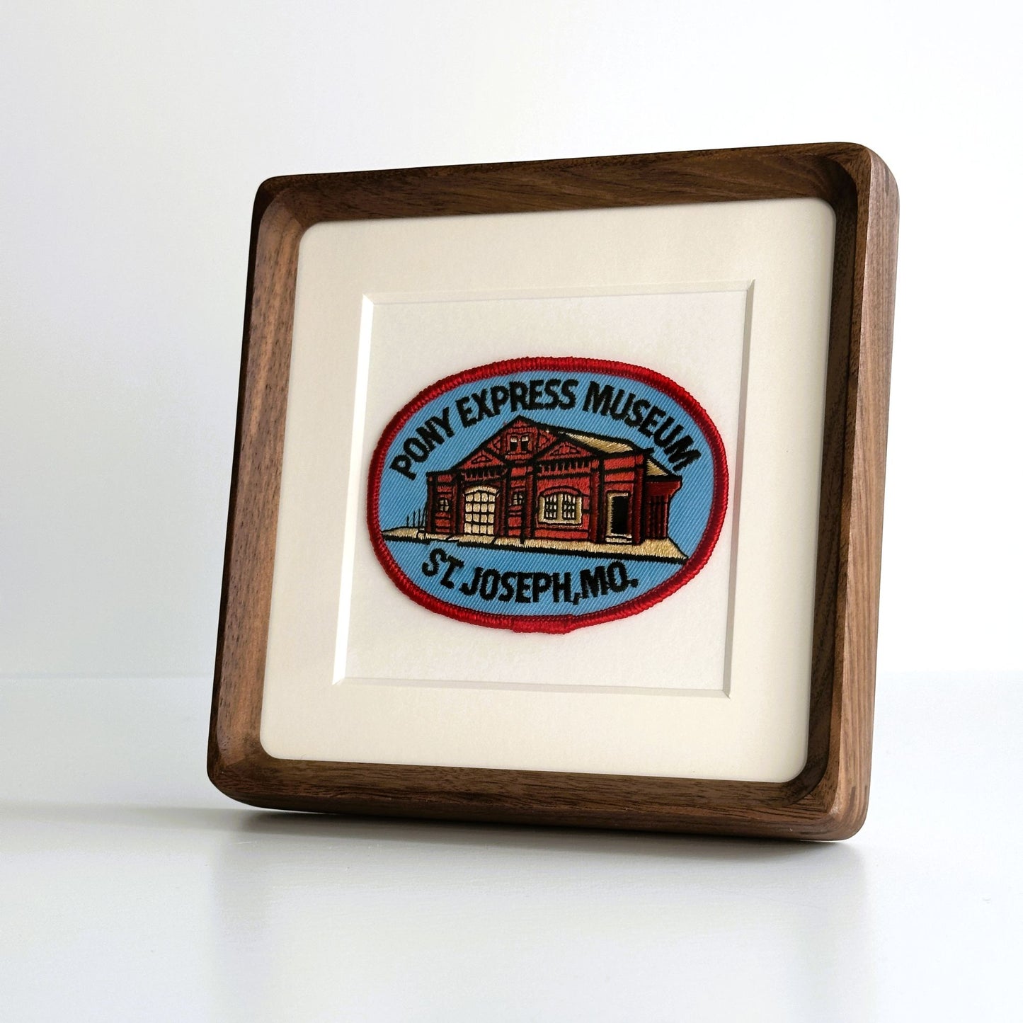 Missouri St. Joseph Pony Express Vintage Framed Travel Patch