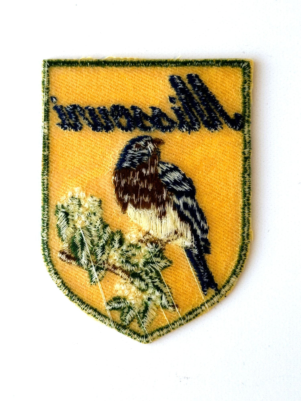 Missouri State Bird Flowers Vintage Patch