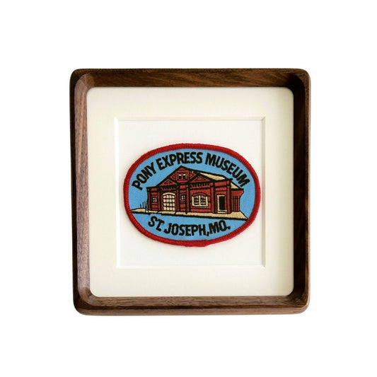 Missouri St. Joseph Pony Express Vintage Framed Travel Patch