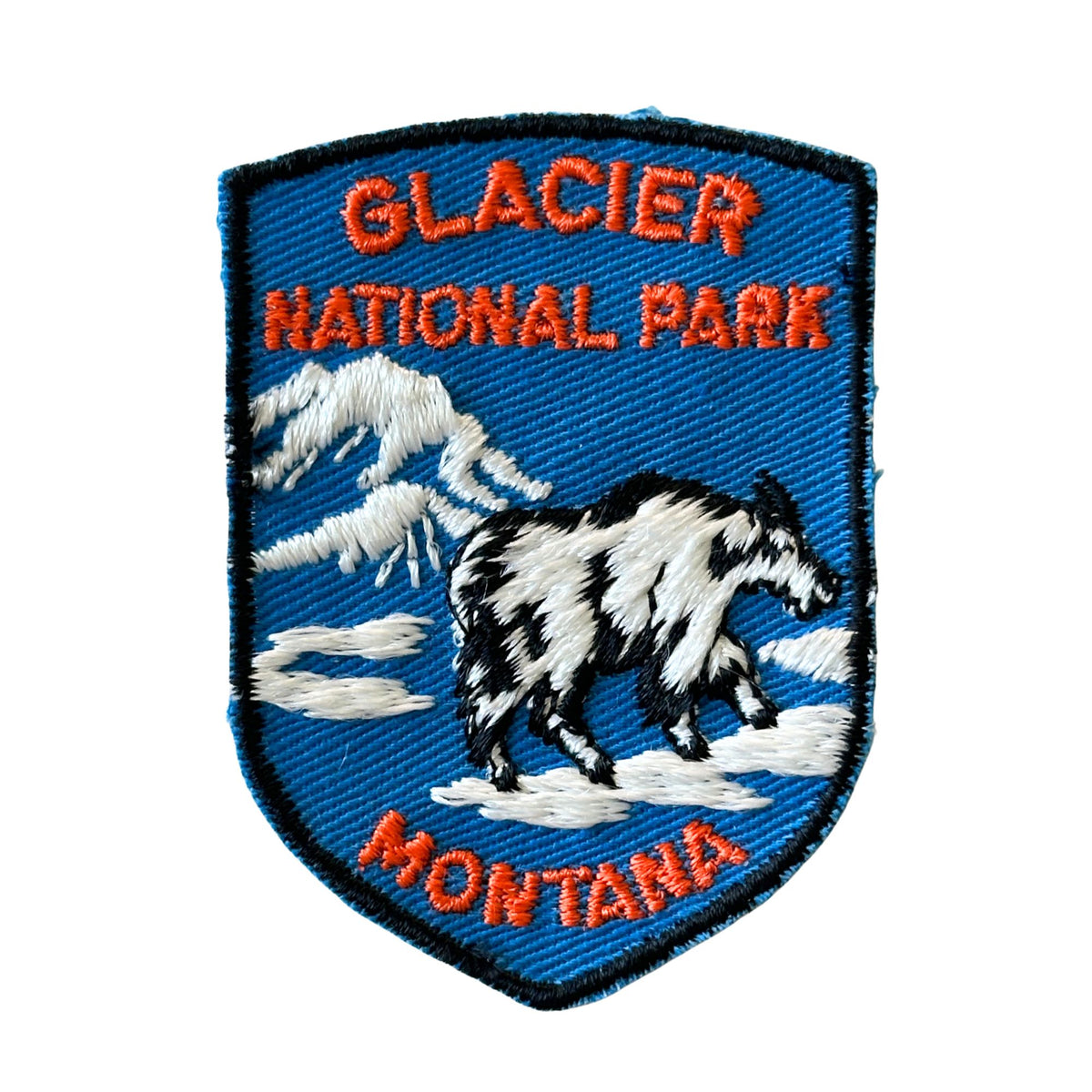 Montana Glacier National Park Blue Vintage Patch