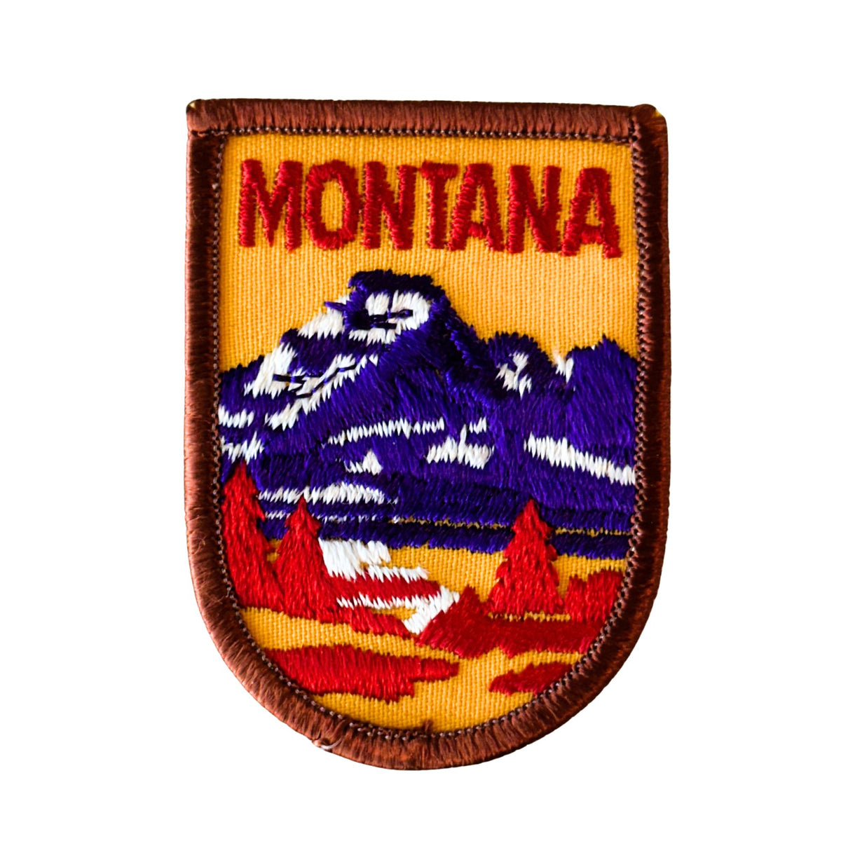 Montana State Mountain Scene Retro Vintage Patch
