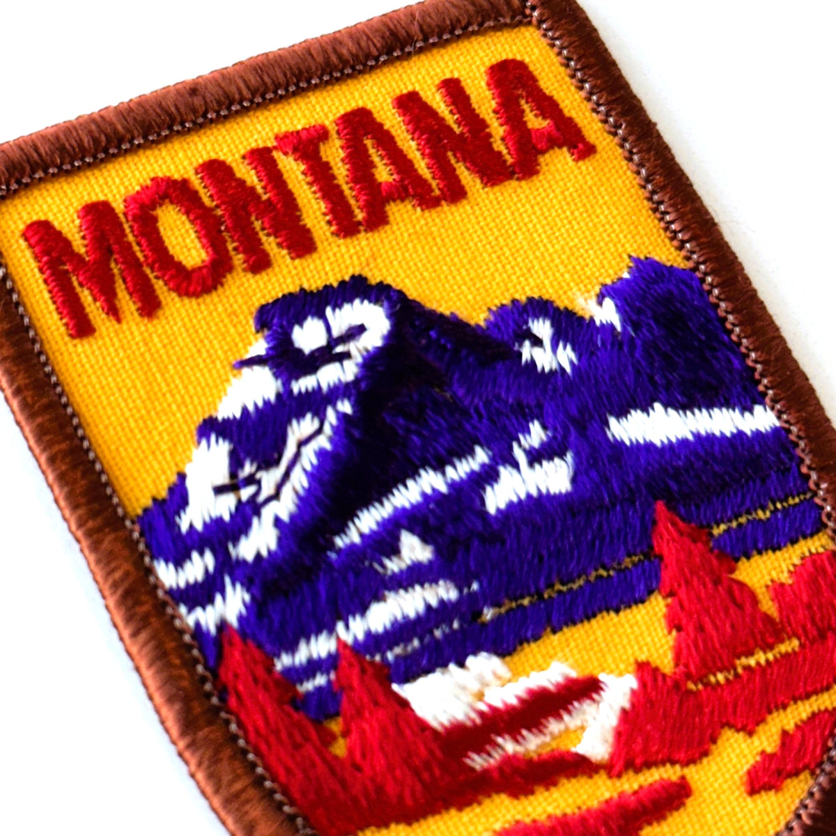 Montana State Mountain Scene Retro Vintage Patch