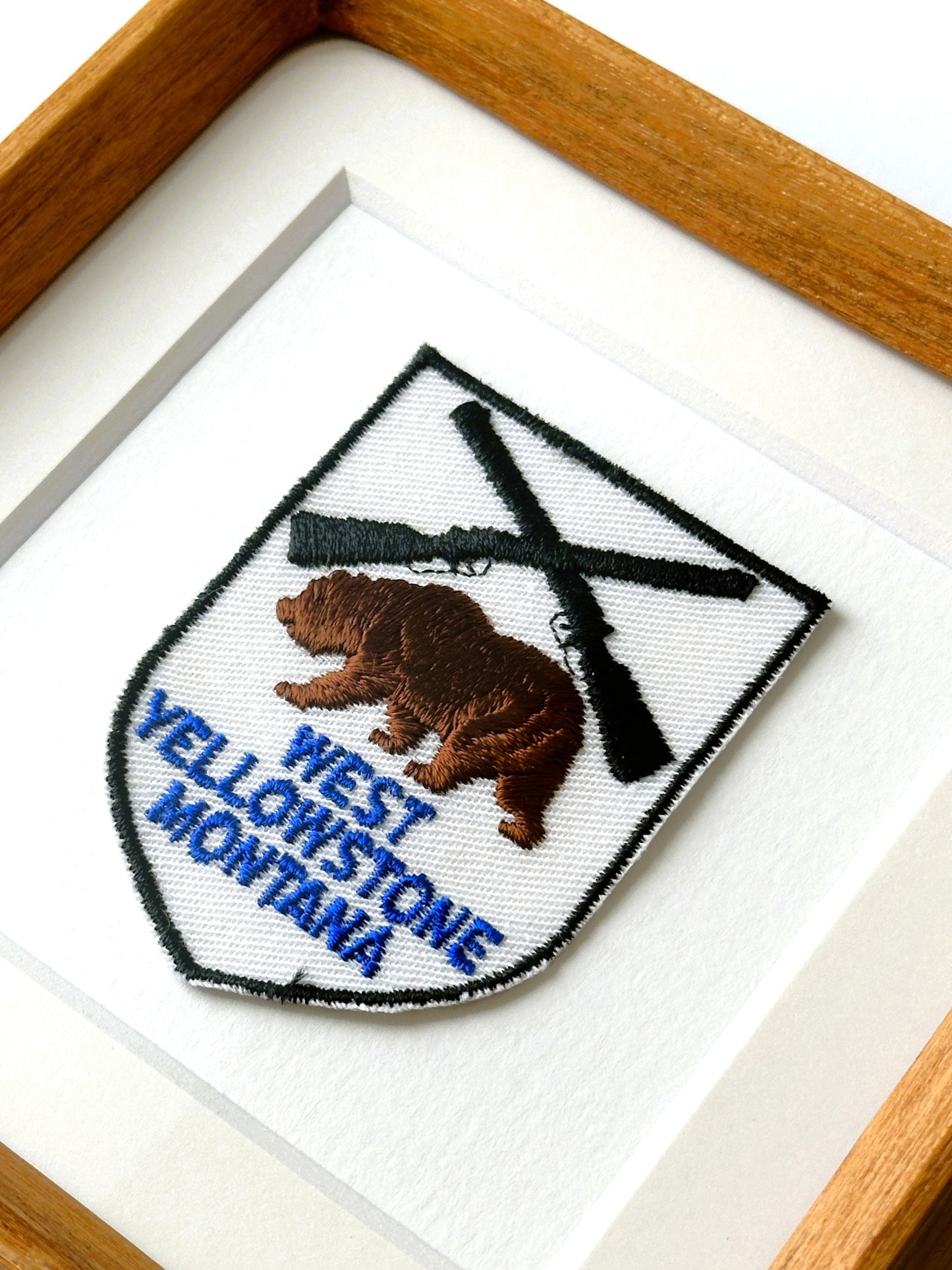 Montana West Yellowstone Vintage Framed Travel Patch