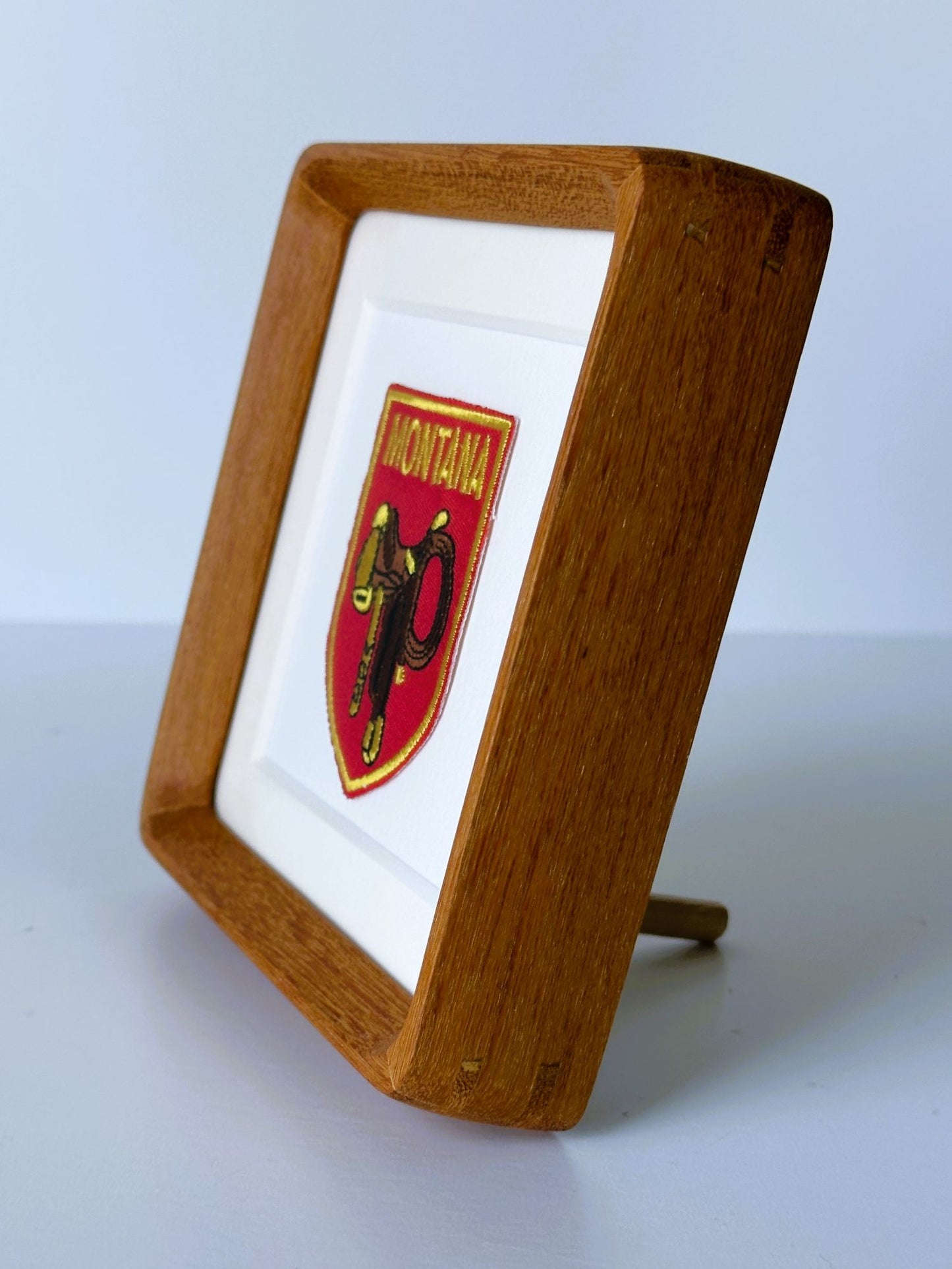 Montana Western Saddle Vintage Framed Travel Patch