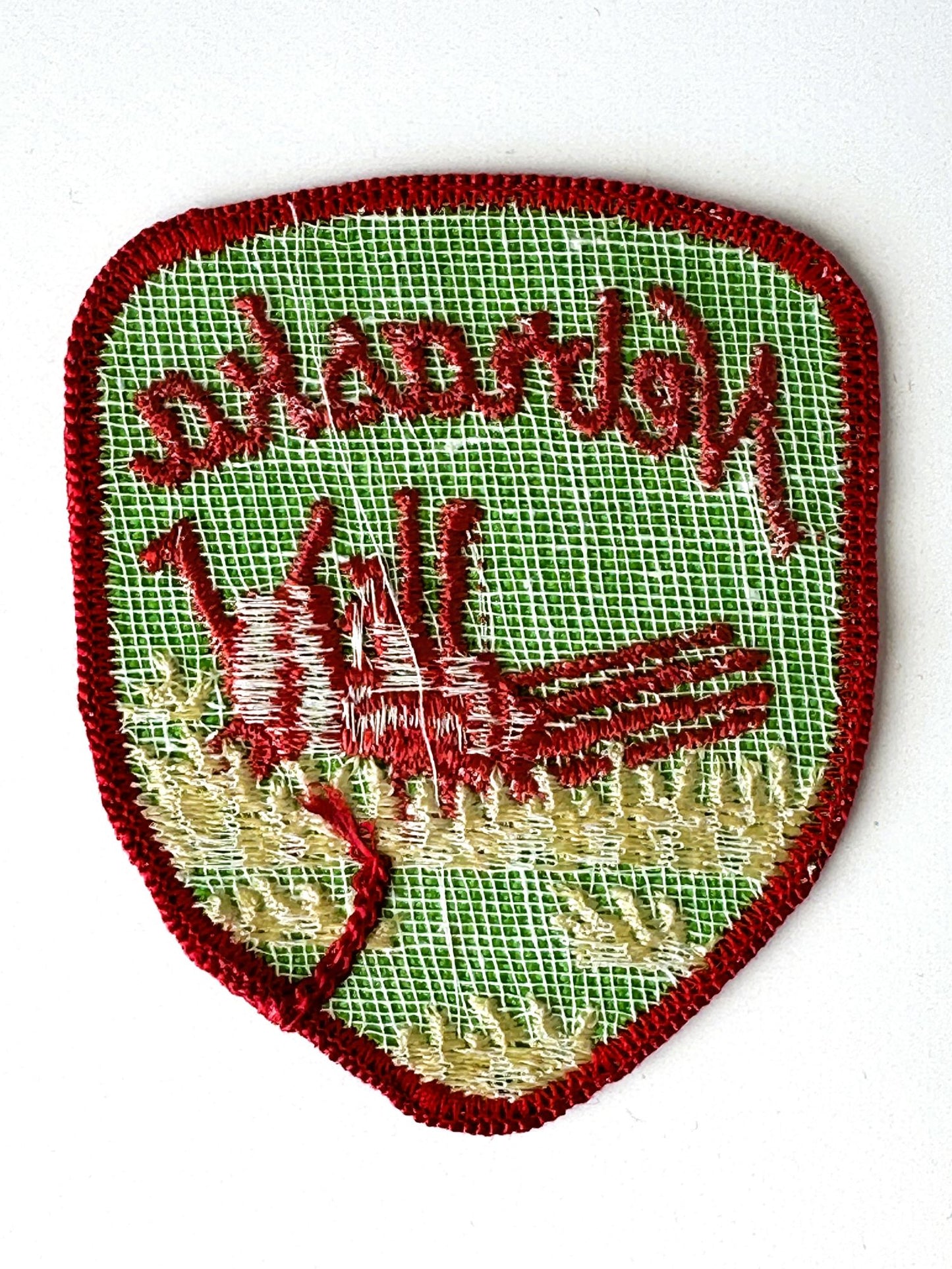 Nebraska Farm Large Green Vintage Patch