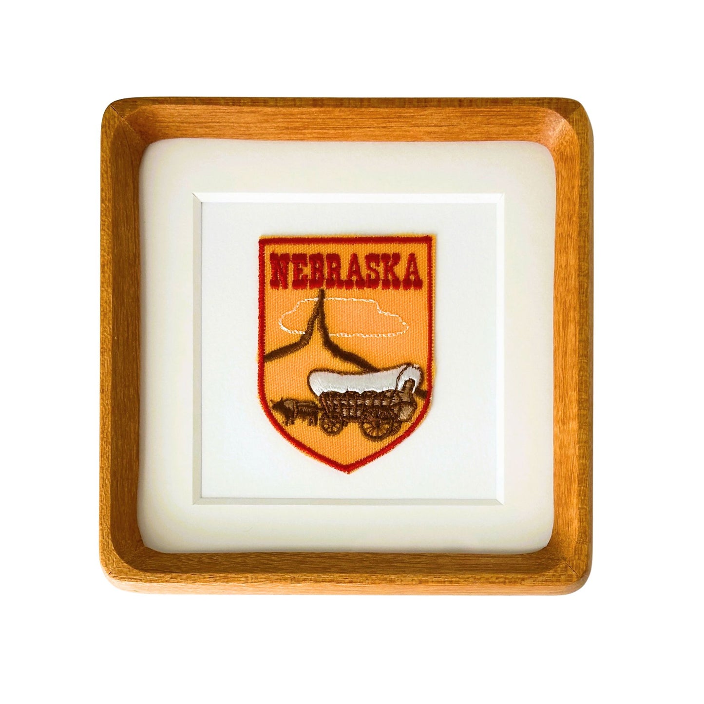 Nebraska Vintage Framed Travel Patch