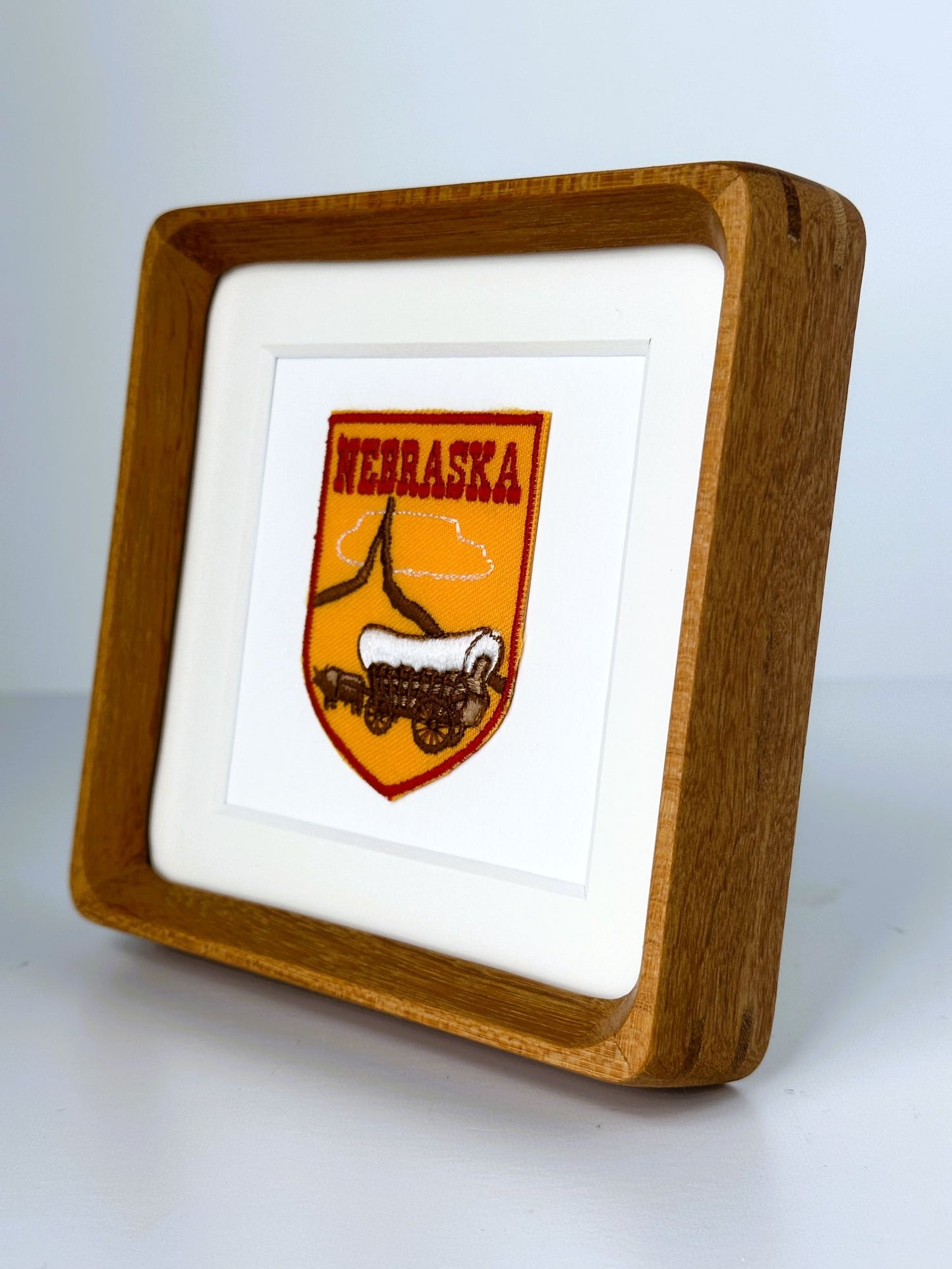 Nebraska Vintage Framed Travel Patch