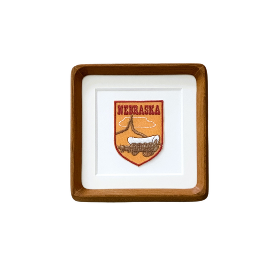 Nebraska Vintage Framed Travel Patch
