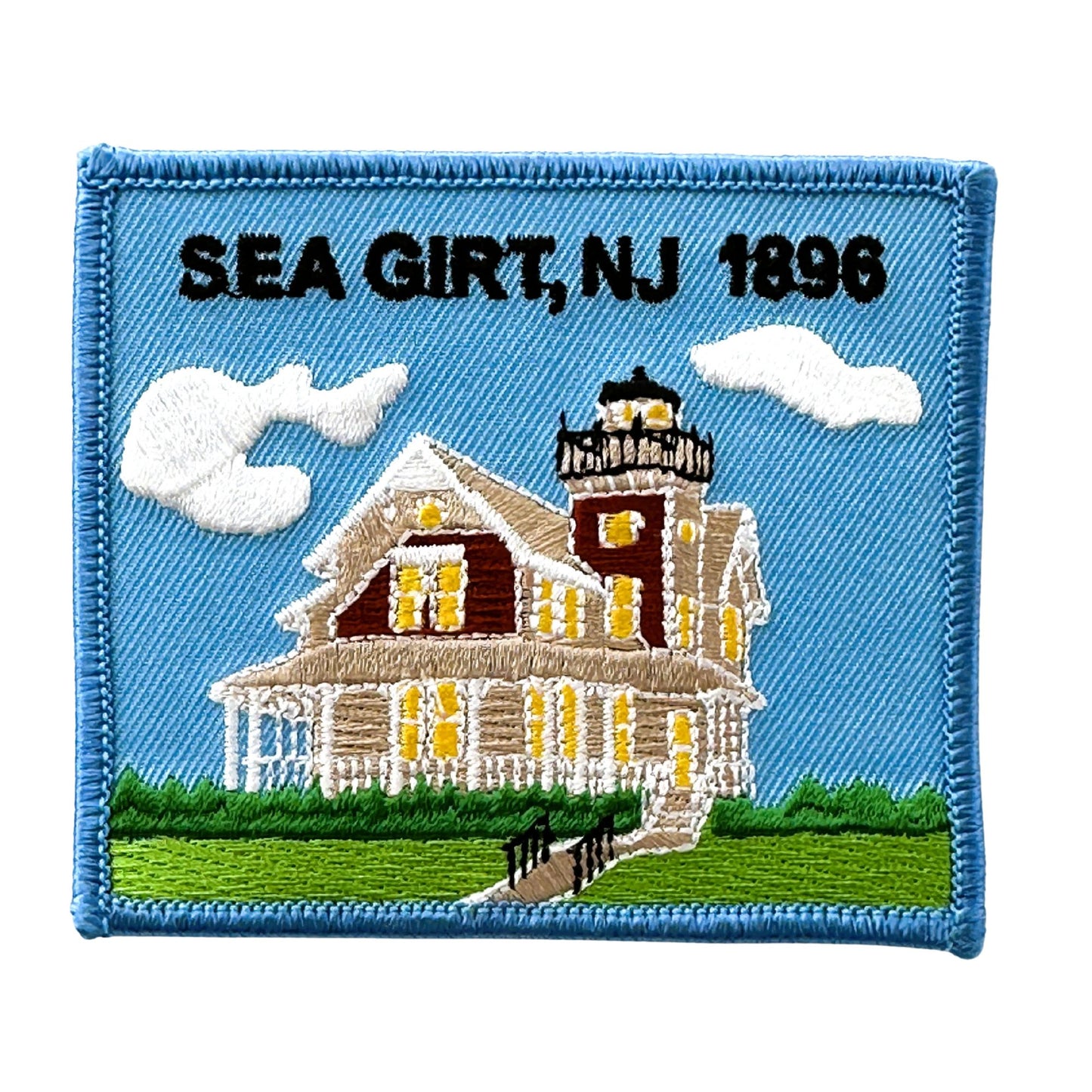 New Jersey Sea Girt Lighthouse Large Vintage Patch