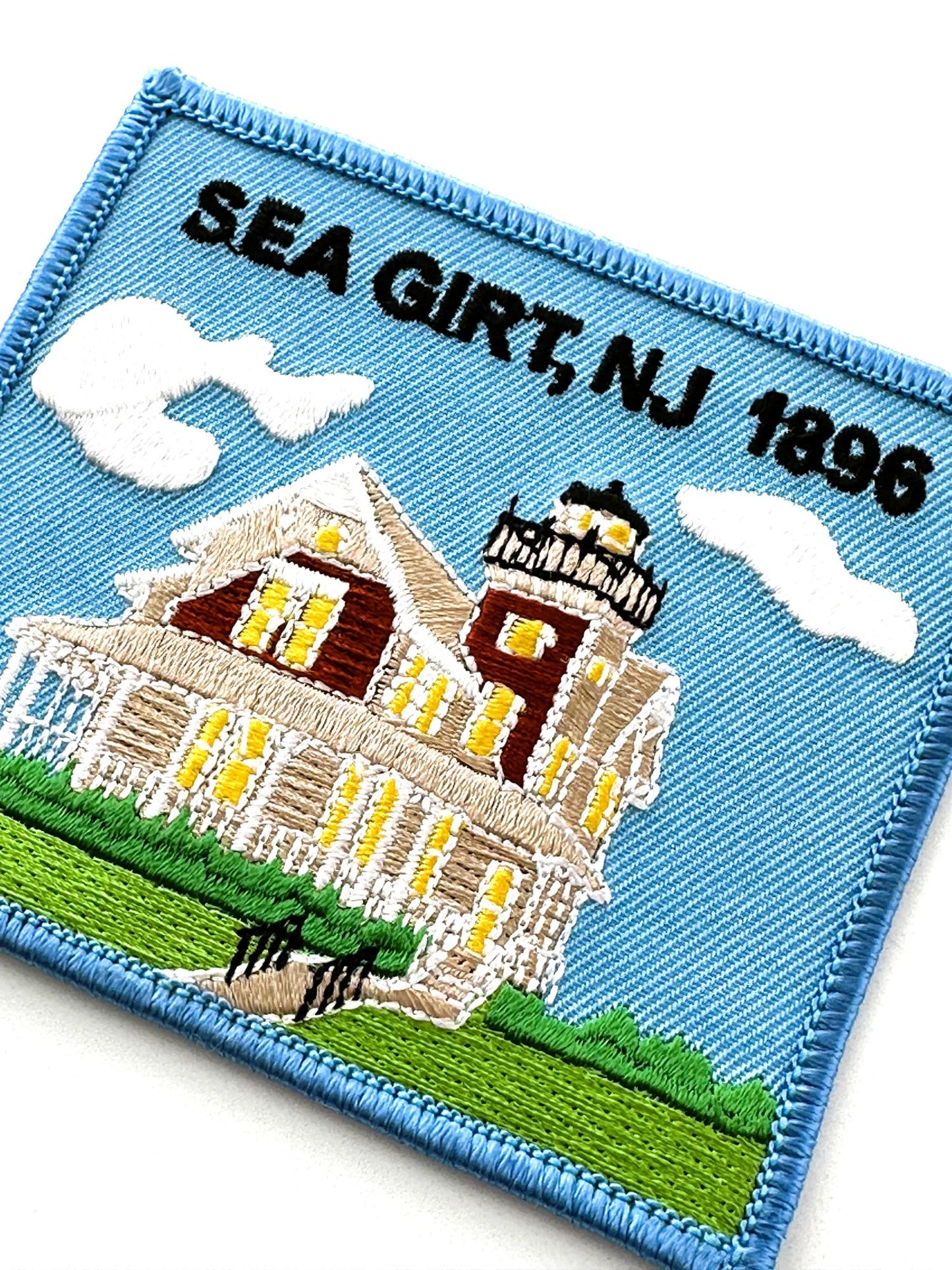 New Jersey Sea Girt Lighthouse Large Vintage Patch
