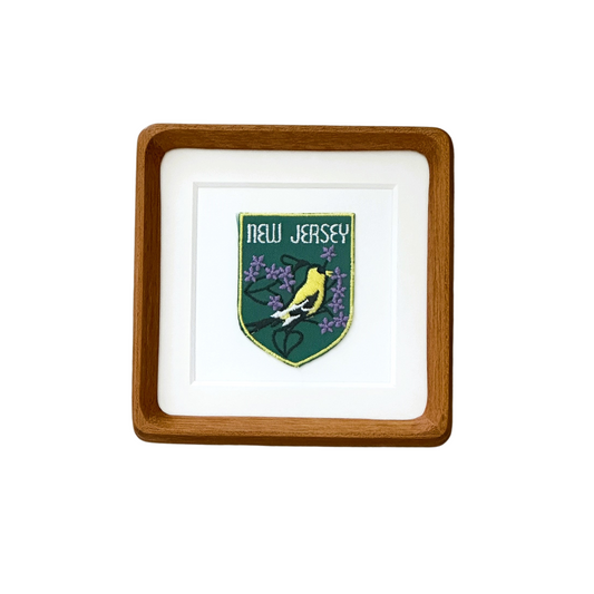 New Jersey Vintage Framed Travel Patch