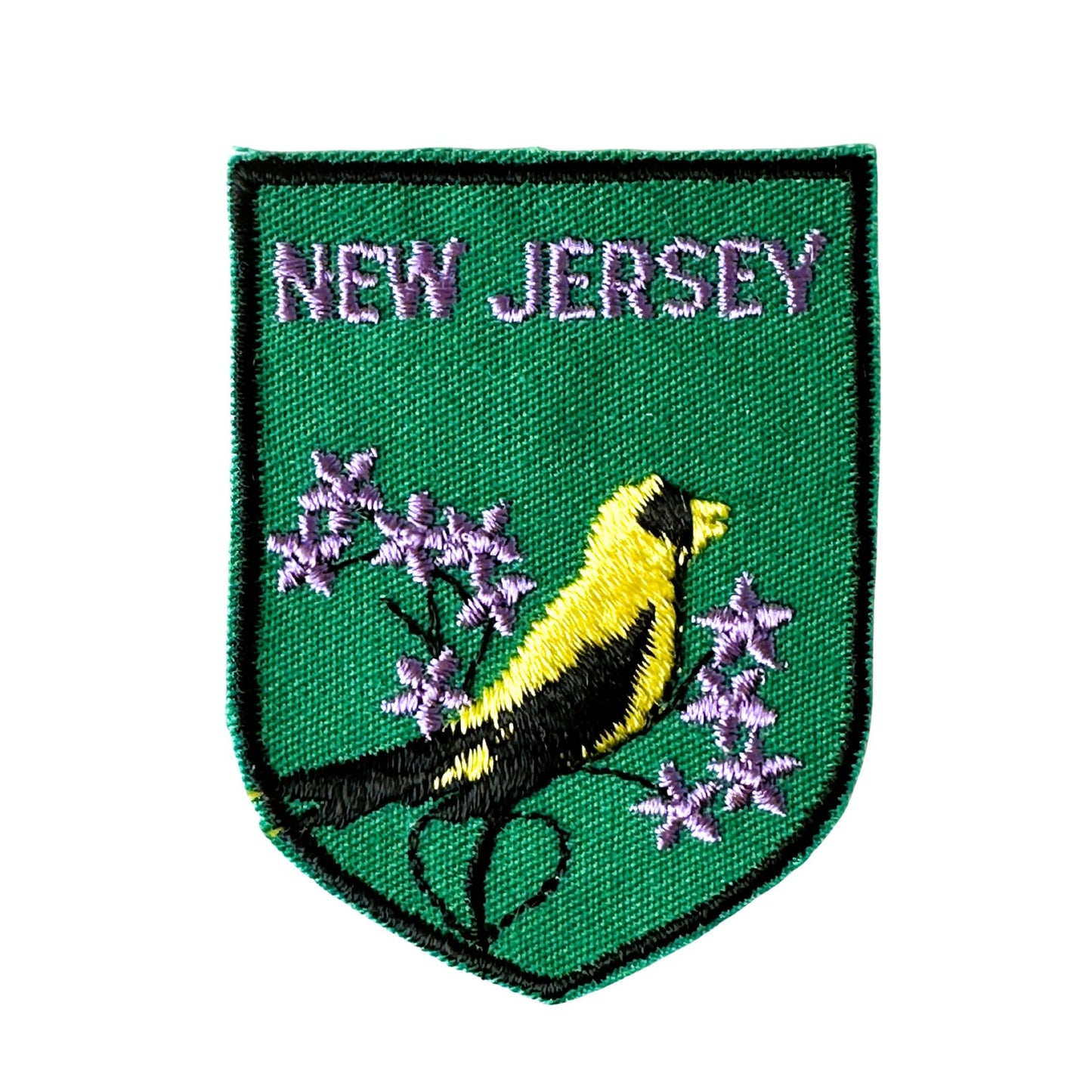 New Jersey State Bird Goldfinch Vintage Patch