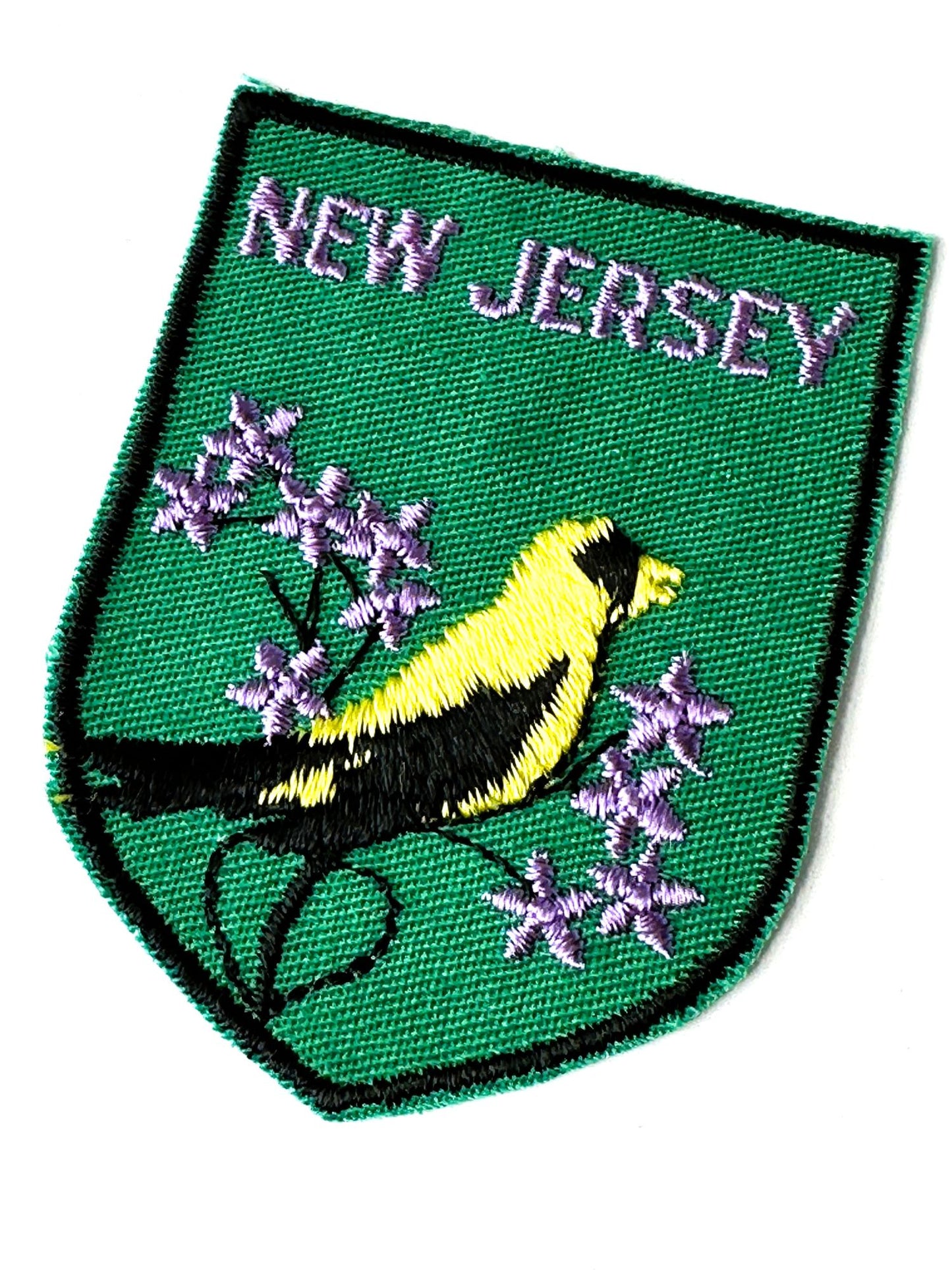 New Jersey State Bird Goldfinch Vintage Patch