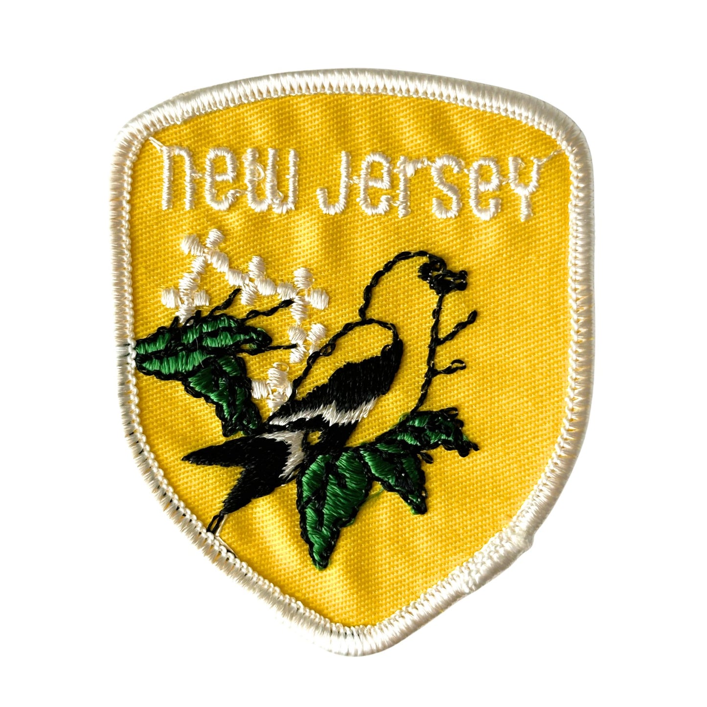 New Jersey State Bird Yellow Large Vintage Patch