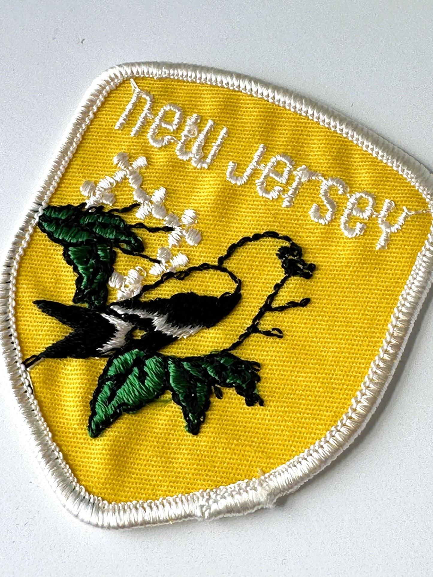 New Jersey State Bird Yellow Large Vintage Patch