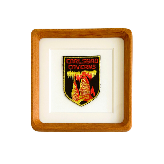 New Mexico Carlsbad Caverns Vintage Framed Travel Patch