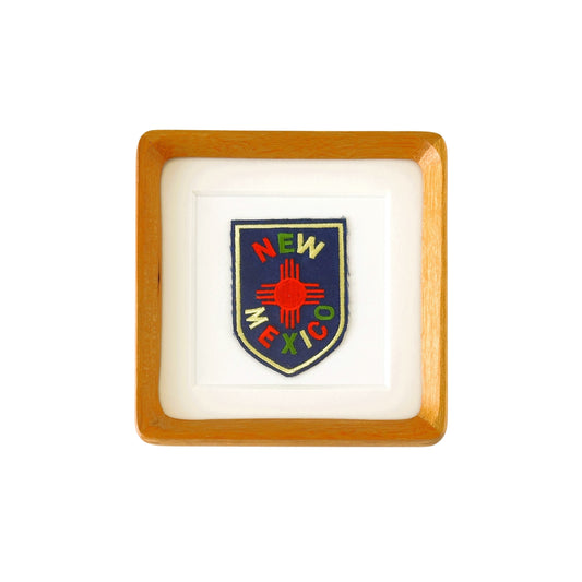 New Mexico Colorful Vintage Framed Travel Patch