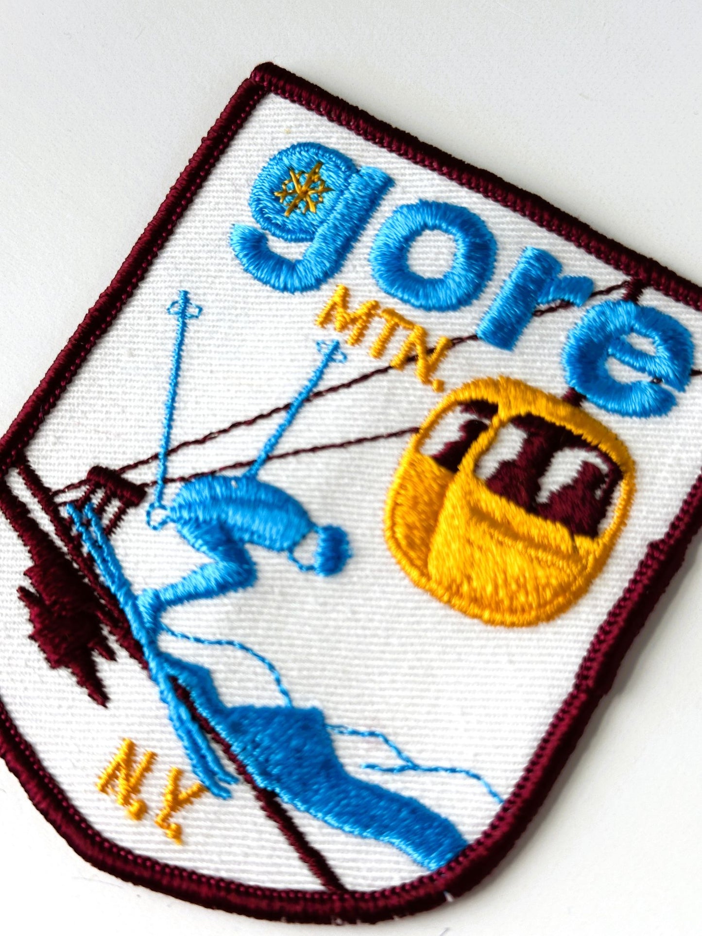 New York Gore Mountain Ski Resort Adirondack Mountains Vintage Patch
