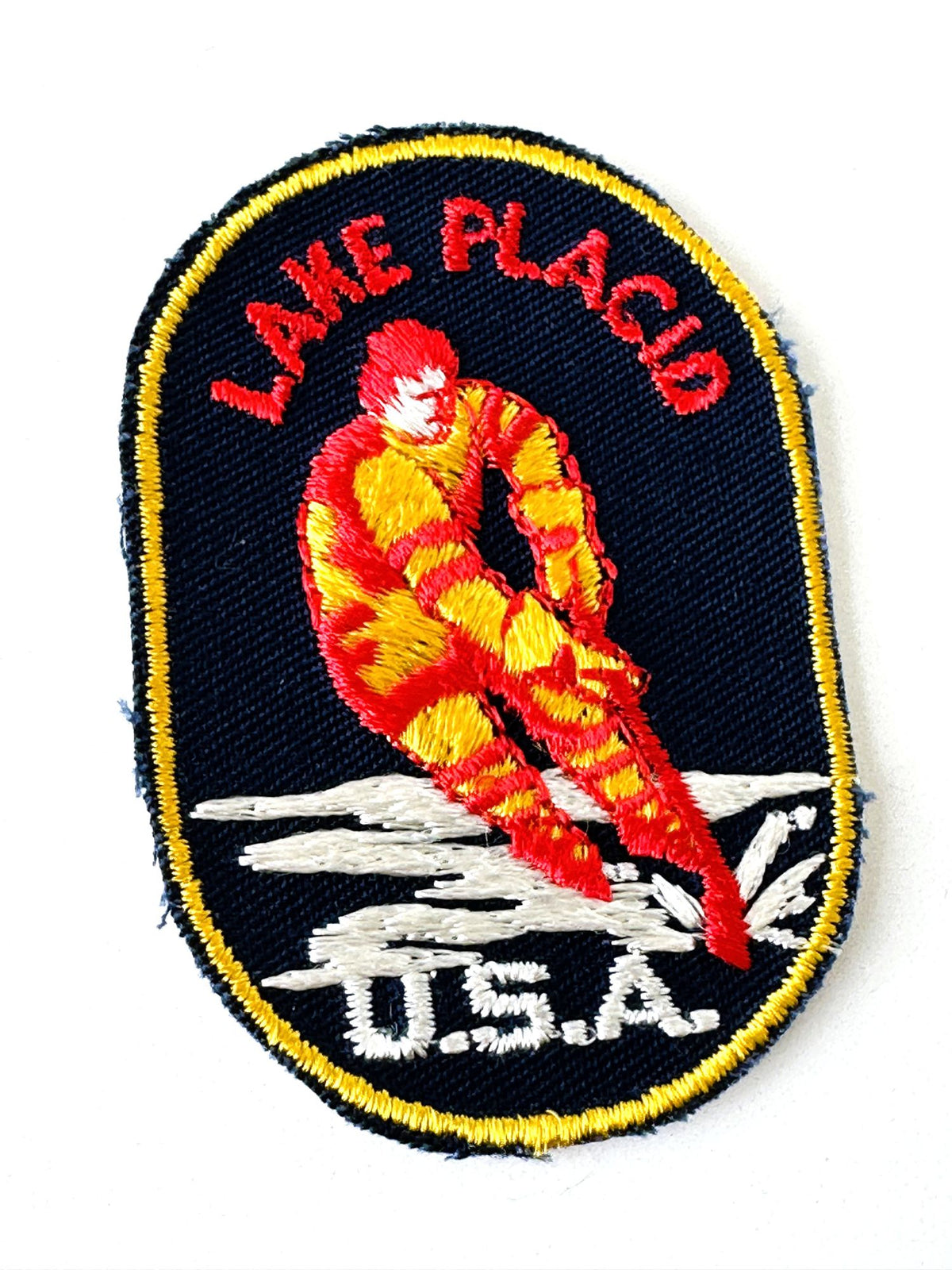 New York Lake Placid USA Hockey Vintage Patch