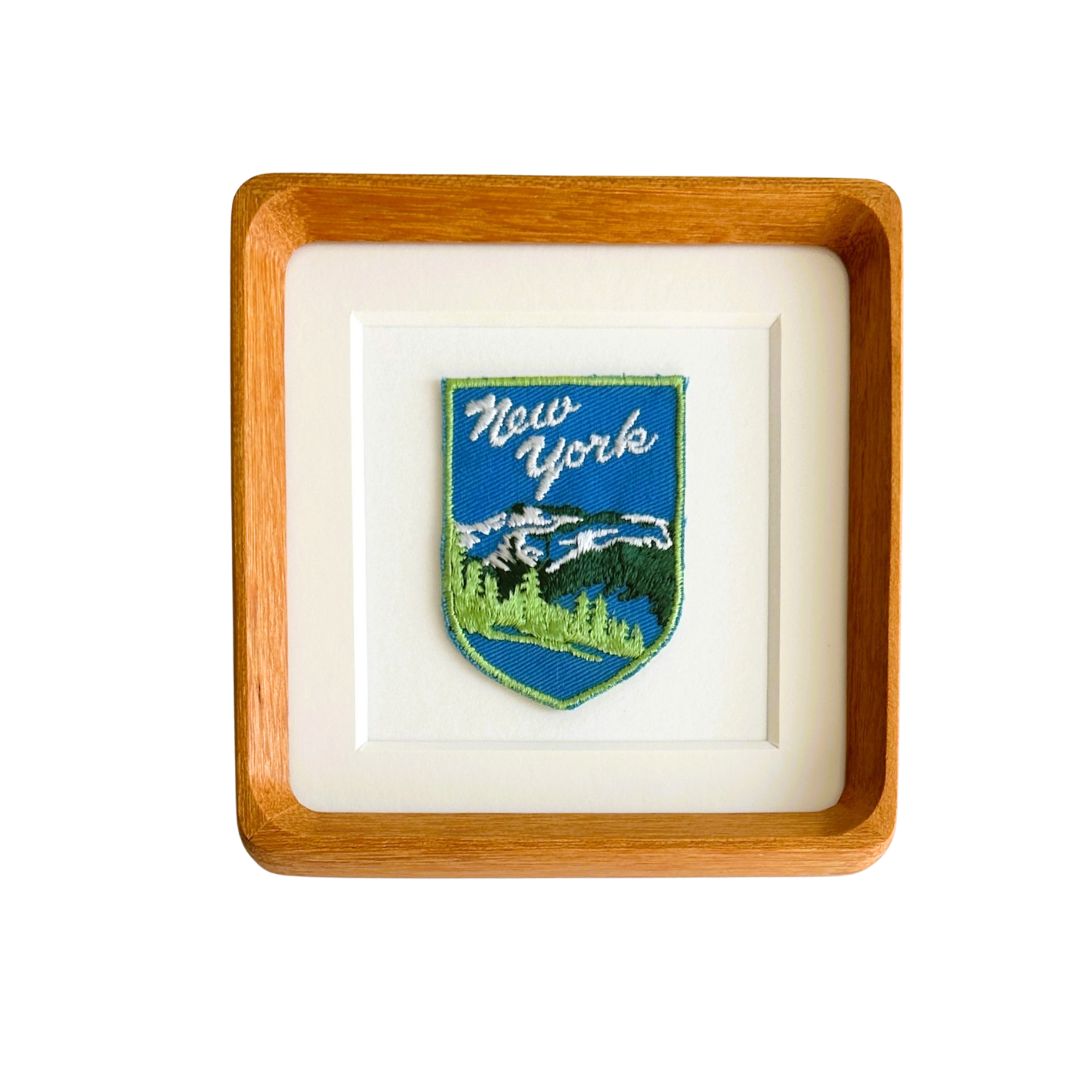 New York Vintage Framed Travel Patch